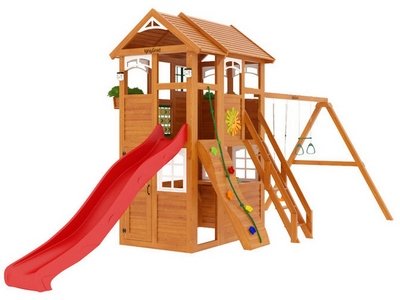 Детская деревянная площадка Клубный домик 2 Luxe