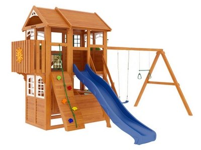 Детская деревянная площадка Клубный домик 3 Luxe